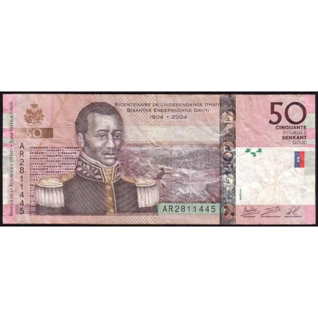 Haïti - Pick 274g _2- 50 gourdes - Série AR - 2019 - Commémoratif - Etat : TB-