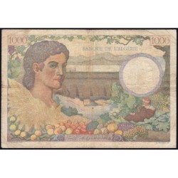 Algérie - Pick 86 - 1'000 francs - Série N.1064 - 03/11/1942 - Etat : TB-