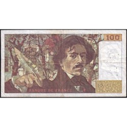 F 68-01 - 1978 - 100 francs - Delacroix - Série A.1 - Etat : TB