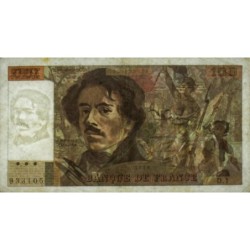 F 68-01 - 1978 - 100 francs - Delacroix - Série D.1 - Etat : TB
