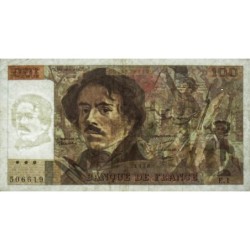 F 68-01 - 1978 - 100 francs - Delacroix - Série E.1 - Etat : TB
