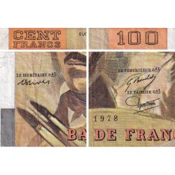 F 68-01 - 1978 - 100 francs - Delacroix - Série U.1 - Etat : TB-