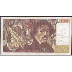 F 68-01 - 1978 - 100 francs - Delacroix - Série X.1 - Etat : TB-