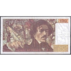 F 68-02 - 1978 - 100 francs - Delacroix - Série C.2 - Etat : TB-