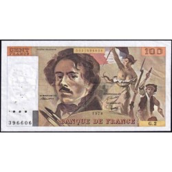 F 68-02 - 1978 - 100 francs - Delacroix - Série G.2 - Etat : TB+
