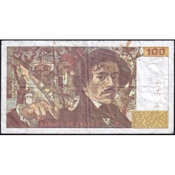 F 68-02 - 1978 - 100 francs - Delacroix - Série J.2 - Etat : TB-