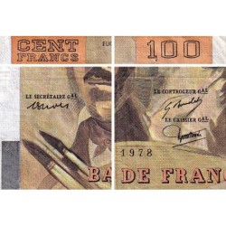 F 68-02 - 1978 - 100 francs - Delacroix - Série J.2 - Etat : TB
