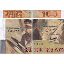 F 68-02 - 1978 - 100 francs - Delacroix - Série M.2 - Etat : TB+