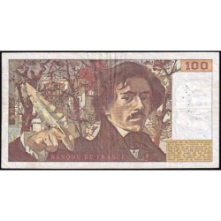 F 68-02 - 1978 - 100 francs - Delacroix - Série N.2 - Etat : TB-