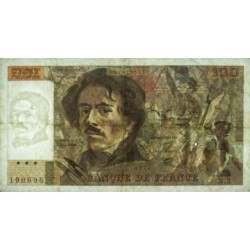 F 68-02 - 1978 - 100 francs - Delacroix - Série N.2 - Etat : TB-