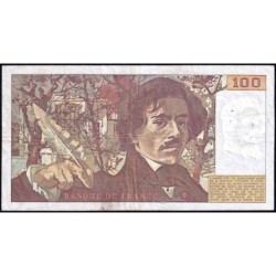 F 68-02 - 1978 - 100 francs - Delacroix - Série O.2 - Etat : TB