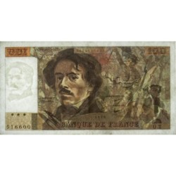 F 68-02 - 1978 - 100 francs - Delacroix - Série O.2 - Etat : TB
