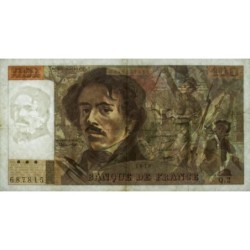 F 68-02 - 1978 - 100 francs - Delacroix - Série Q.2 - Etat : TB