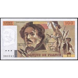 F 68-02 - 1978 - 100 francs - Delacroix - Série R.2 - Etat : TTB+