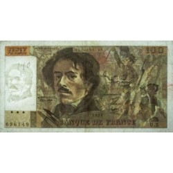 F 68-02 - 1978 - 100 francs - Delacroix - Série U.2 - Etat : TB-