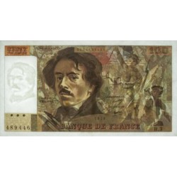 F 68-03 - 1978 - 100 francs - Delacroix - Série B.3 - Etat : TTB