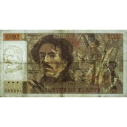 F 68-03 - 1978 - 100 francs - Delacroix - Série D.3 - Etat : B