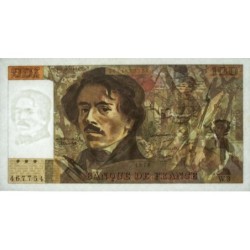 F 68-03 - 1978 - 100 francs - Delacroix - Série W.3 (remplacement) - Etat : SUP+