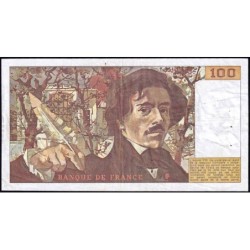F 69-01c - 1978 - 100 francs - Delacroix - Série B.4 - Etat : TB+