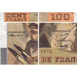 F 69-01c - 1978 - 100 francs - Delacroix - Série K.4 - Etat : TB+