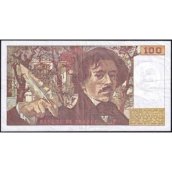 F 69-01c - 1978 - 100 francs - Delacroix - Série N.4 - Etat : TB+