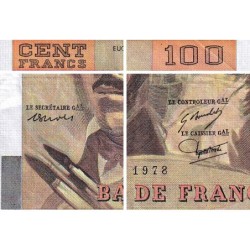F 69-01c - 1978 - 100 francs - Delacroix - Série N.4 - Etat : TB+