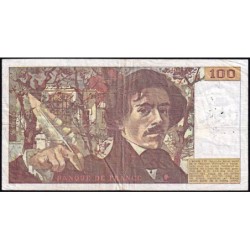 F 69-01c - 1978 - 100 francs - Delacroix - Série T4 - Etat : TB-