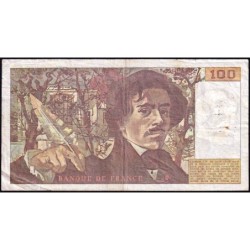F 69-01d - 1978 - 100 francs - Delacroix - Série D.5 - Etat : TB-