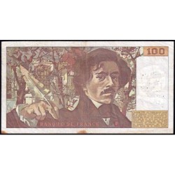 F 69-01d - 1978 - 100 francs - Delacroix - Série G.5 - Etat : TB