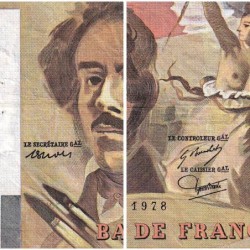 F 69-01d - 1978 - 100 francs - Delacroix - Série G.5 - Etat : TB