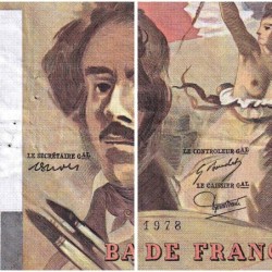 F 69-01d - 1978 - 100 francs - Delacroix - Série S.5 - Etat : TB+