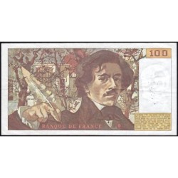 F 69-01d - 1978 - 100 francs - Delacroix - Série T.6 - Etat : TTB