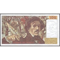 F 69-01d - 1978 - 100 francs - Delacroix - Série U.6 - Etat : TTB-