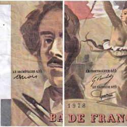 F 69-01d - 1978 - 100 francs - Delacroix - Série N.7 - Etat : TB+