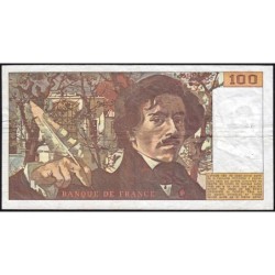 F 69-01e - 1978 - 100 francs - Delacroix - Série H.8 - Etat : TB