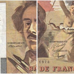 F 69-01e - 1978 - 100 francs - Delacroix - Série H.8 - Etat : TB