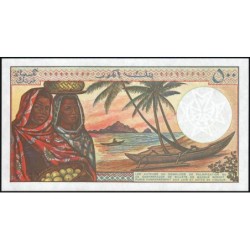 Comores - Pick 10b_3 - 500 francs - Série T.06 - 1997 - Etat : NEUF