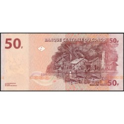 Rép. Démocr. du Congo - Pick 97B - 50 francs - Série KF B - 04/01/2022 - Etat : NEUF