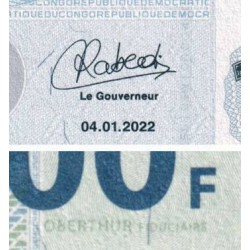 Rép. Démocr. du Congo - Pick 98B - 100 francs - Série MF E - 04/01/2022 - Etat : NEUF