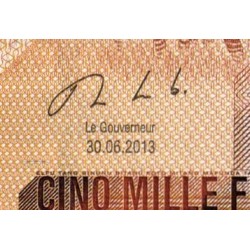 Rép. Démocr. du Congo - Pick 102b - 5'000 francs - Série R T - 30/06/2013 - Etat : NEUF