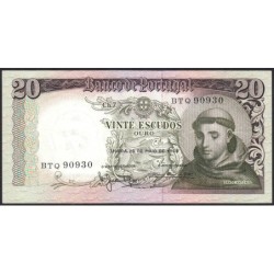Portugal - Pick 167_3 - 20 escudos - Série BTQ - 26/05/1964 - Etat : SPL