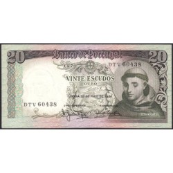 Portugal - Pick 167_6 - 20 escudos - Série DTV - 26/05/1964 - Etat : SUP+