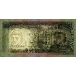Portugal - Pick 167_6 - 20 escudos - Série DTV - 26/05/1964 - Etat : SUP+