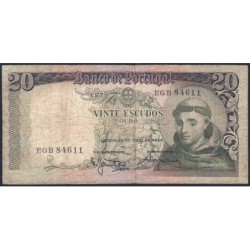 Portugal - Pick 167_7 - 20 escudos - Série EGB - 26/05/1964 - Etat : B