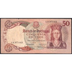 Portugal - Pick 168_a1 - 50 escudos - Série LX - 26/02/1964 - Etat : TB-