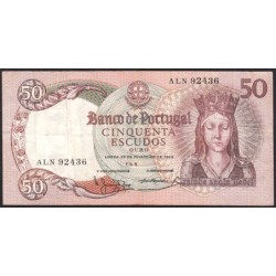 Portugal - Pick 168_a2 - 50 escudos - Série ALN - 26/02/1964 - Etat : TTB