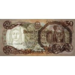 Portugal - Pick 168_a2 - 50 escudos - Série BSD - 26/02/1964 - Etat : SUP