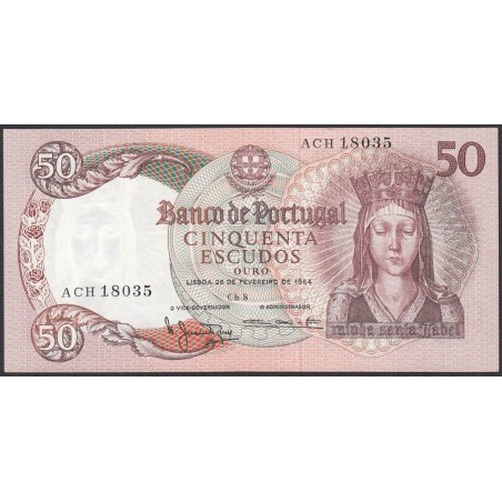 Portugal - Pick 168_a3 - 50 escudos - Série ACH - 26/02/1964 - Etat : SUP