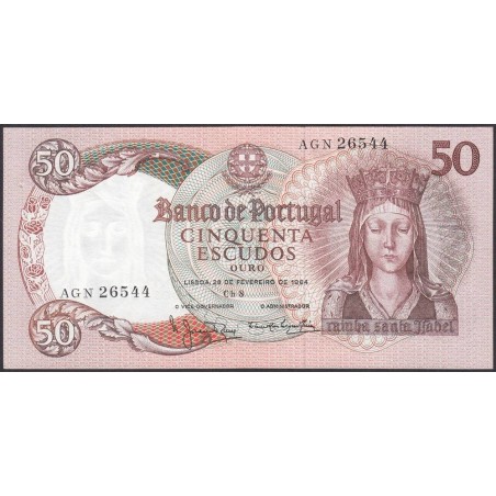Portugal - Pick 168_a6 - 50 escudos - Série AGN - 26/02/1964 - Etat : SPL+