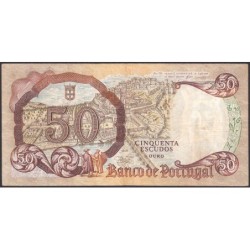 Portugal - Pick 168_b6 - 50 escudos - Série CGK - 26/02/1964 - Etat : TB